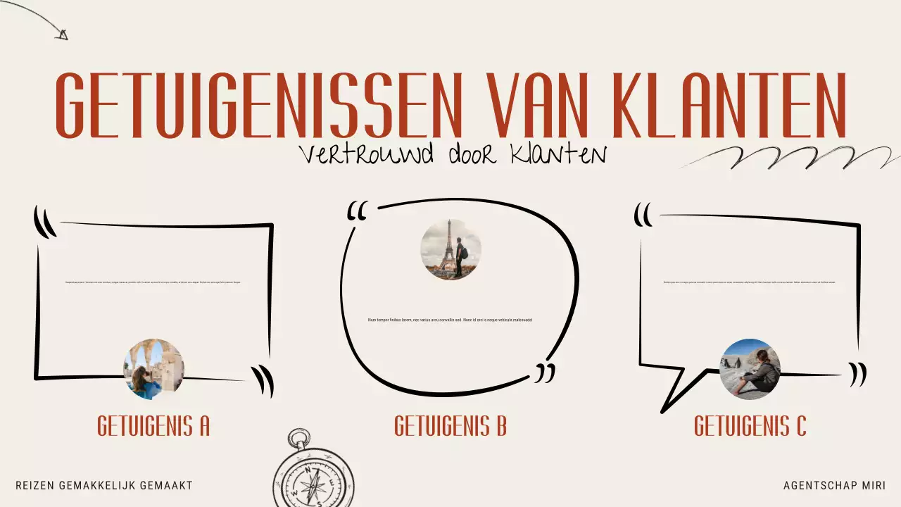 Beige Oranje Moderne Illustratieve Reisbureau Promotie