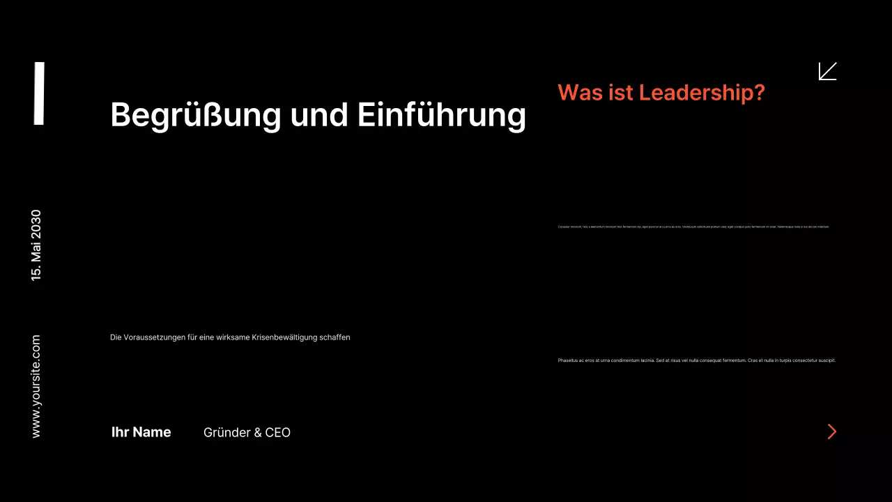 schwarz modern business präsentation