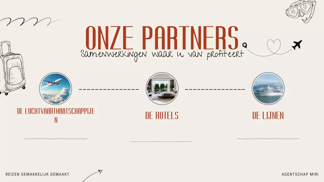 Beige Oranje Moderne Illustratieve Reisbureau Promotie