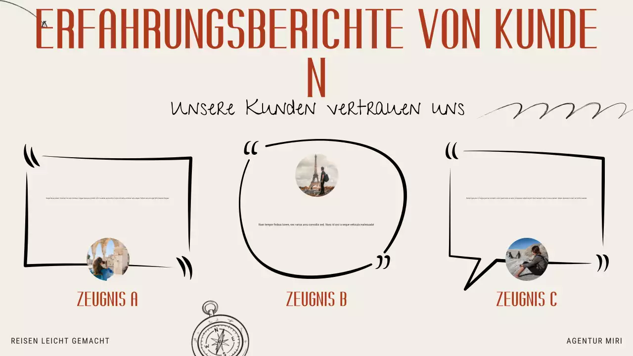 Beige Orange Modern Illustrative Reisebüro Förderung