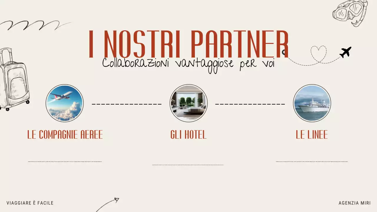 Beige Arancione Moderna promozione illustrativa dell'agenzia di viaggi