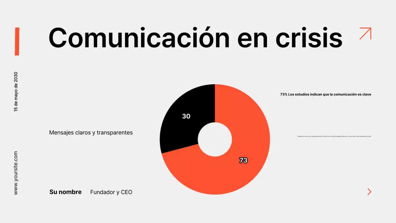 presentación de negocios moderna en negro