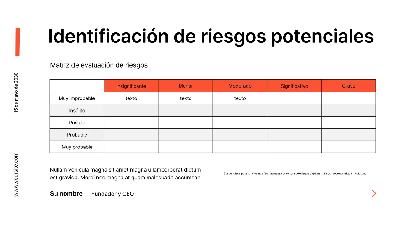 presentación de negocios moderna en negro