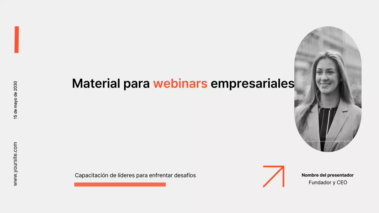 presentación de negocios moderna en negro