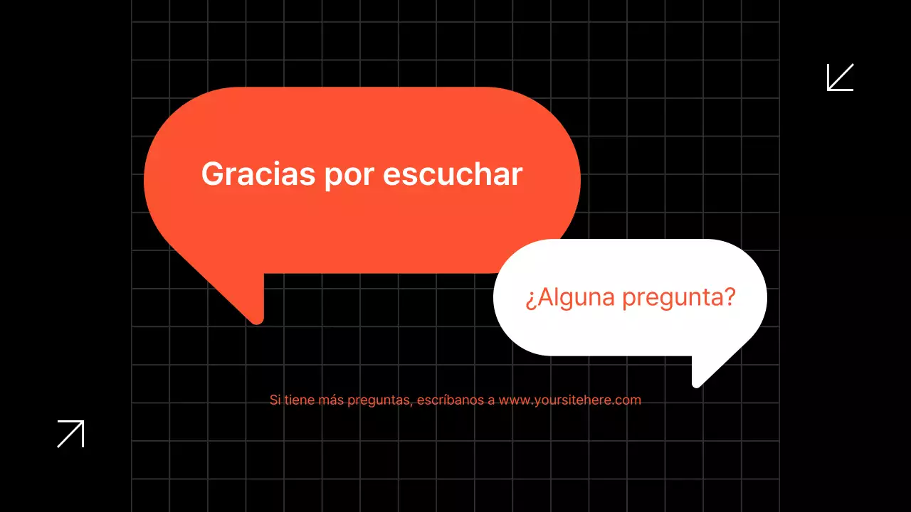 presentación de negocios moderna en negro