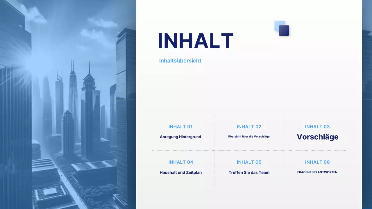 Blue Clean Vorschlag Beschreibung