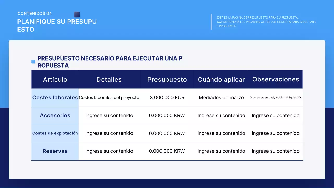 Descripción de la propuesta Blue Clean