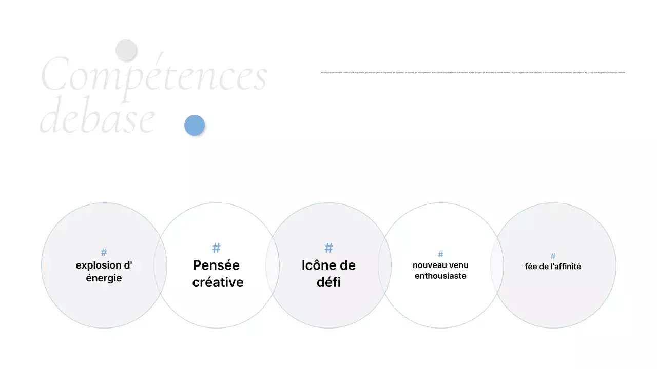 Lettre de présentation d'un portfolio gris et propre