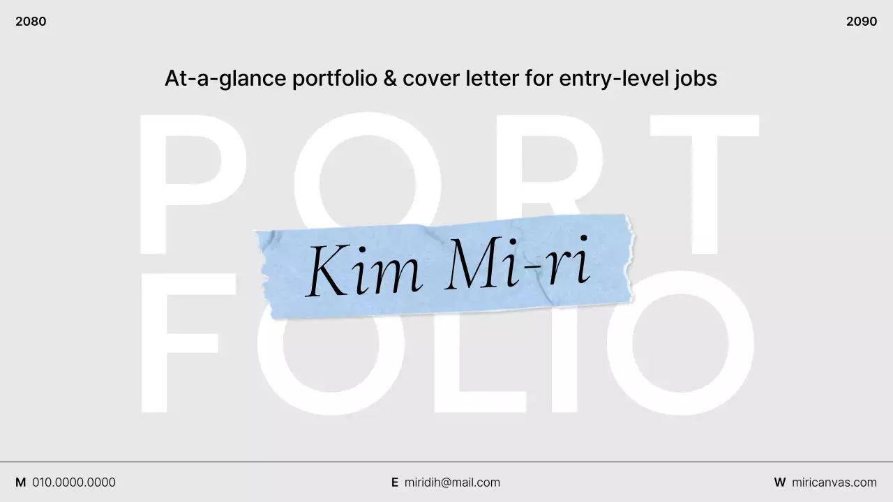 Gray Clean Portfolio Tự giới thiệu