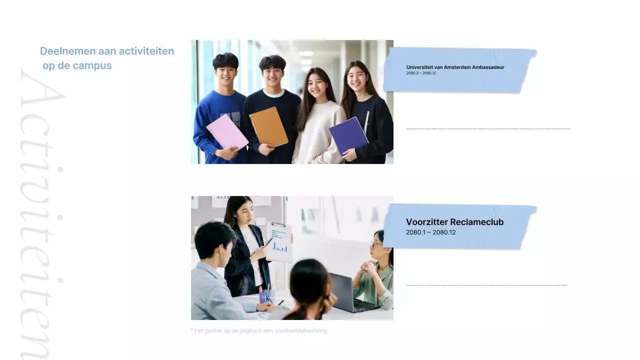 Grijze schone portfolio sollicitatiebrief