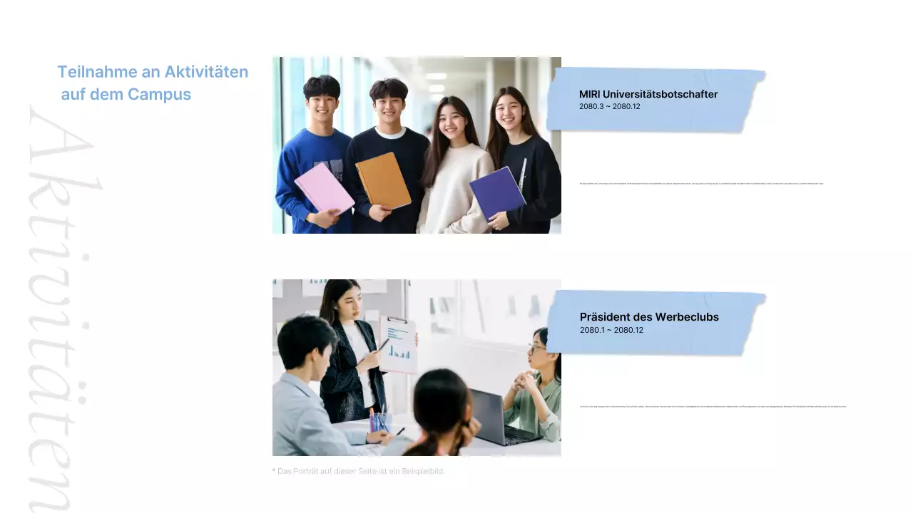 Graue saubere Mappe Anschreiben