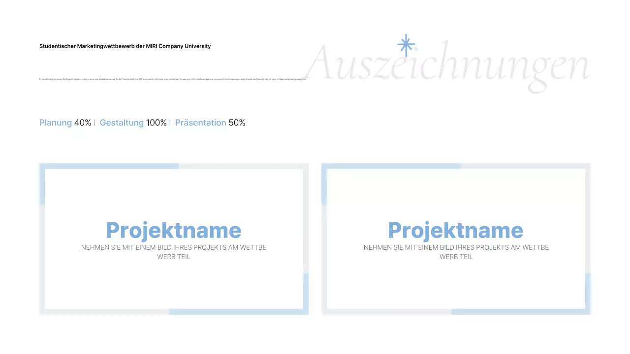 Graue saubere Mappe Anschreiben