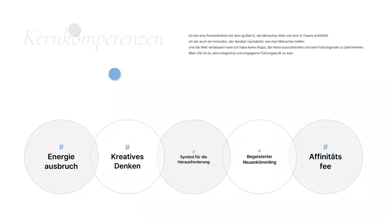 Graue saubere Mappe Anschreiben