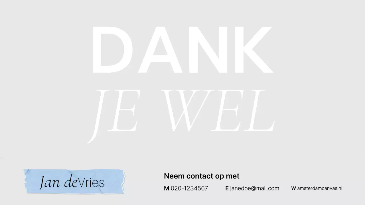 Grijze schone portfolio sollicitatiebrief