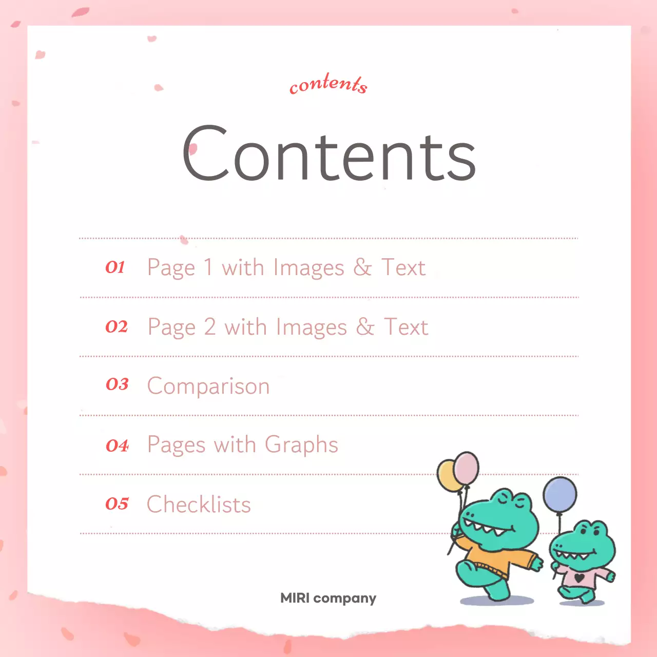 Pink Simple Spring Postcard