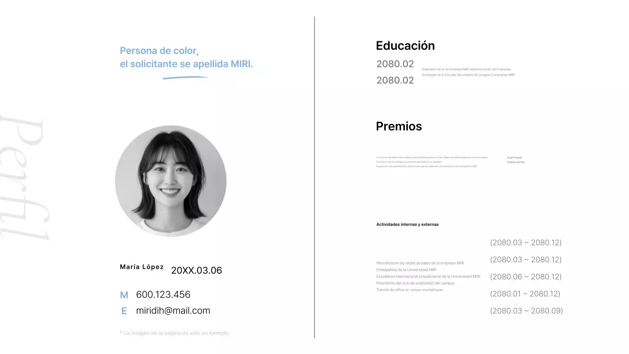 Carta de presentación de la cartera gris limpia