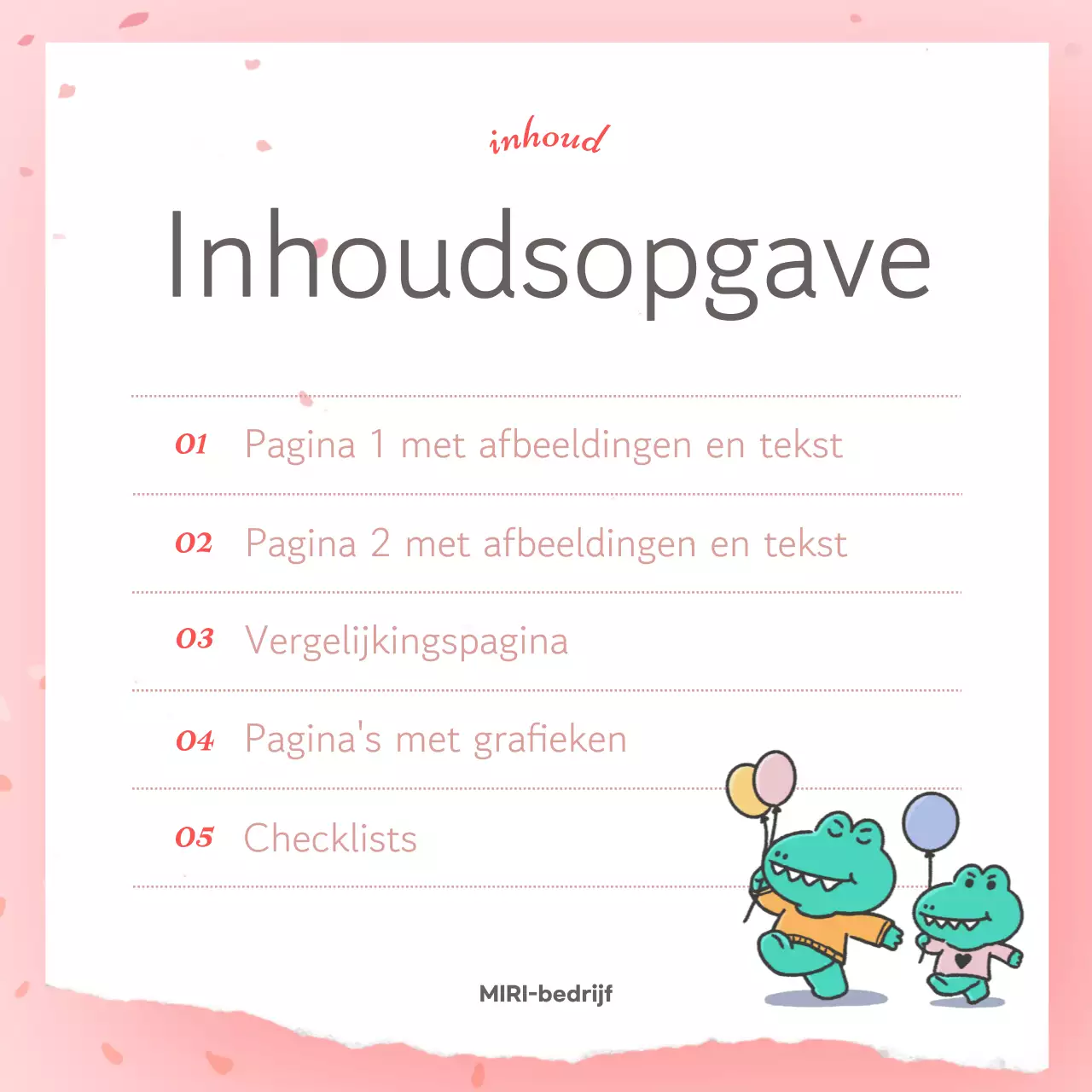 Roze eenvoudige lente ansichtkaart