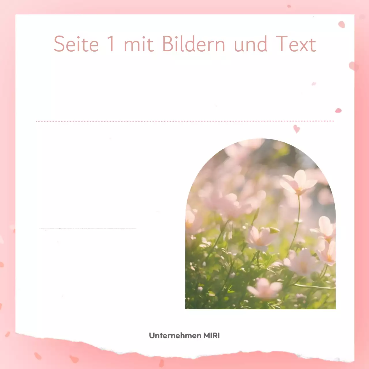 Rosa Einfache Frühling Postkarte