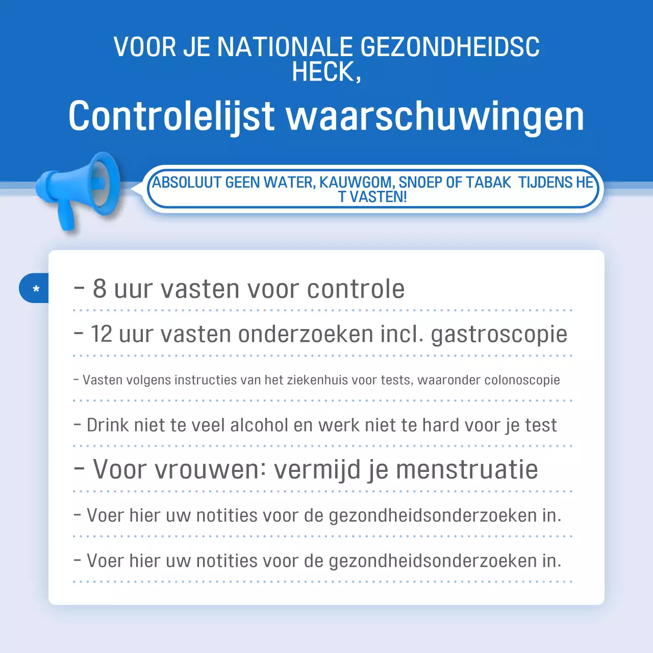 De Blue Modern Health Check-campagne promoten