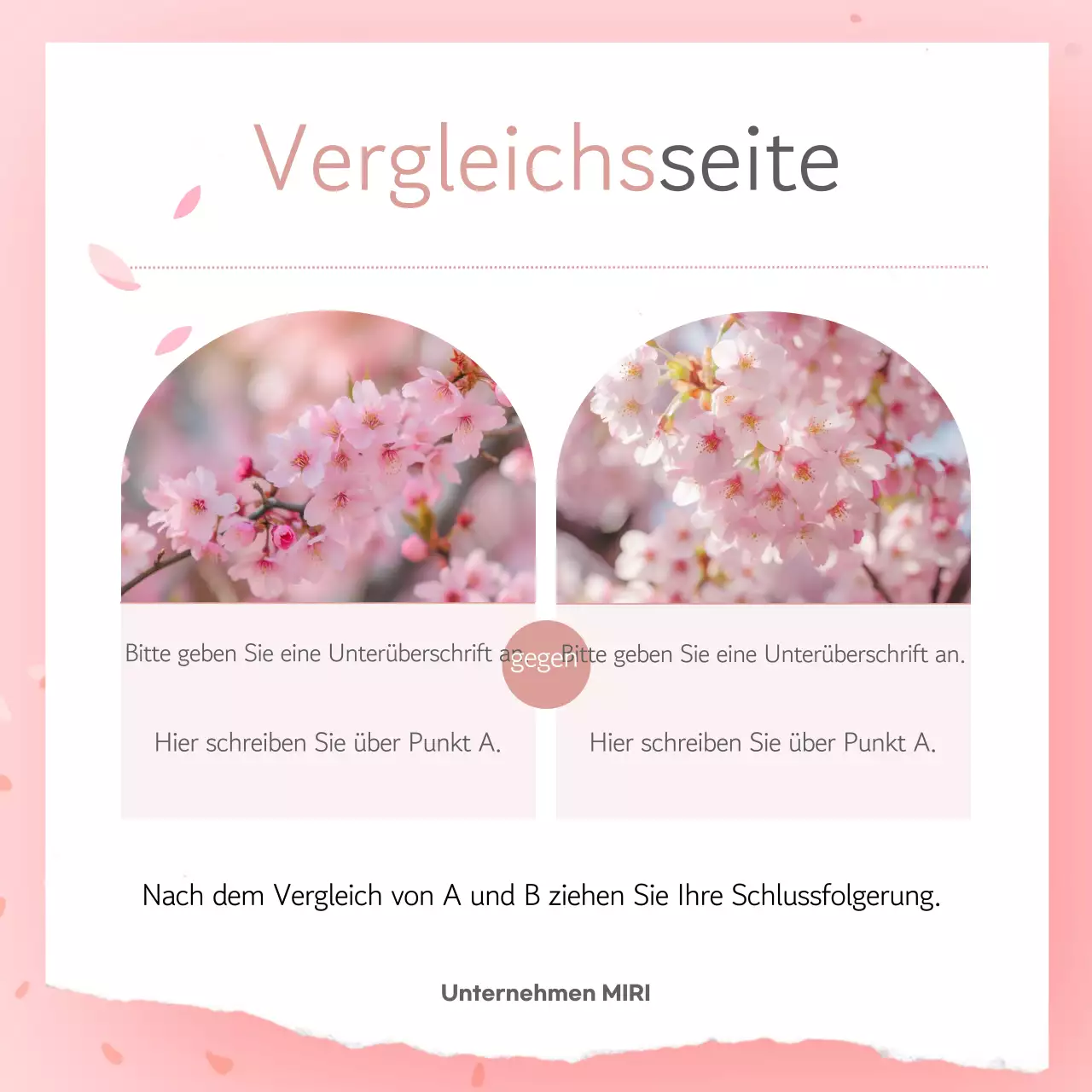 Rosa Einfache Frühling Postkarte