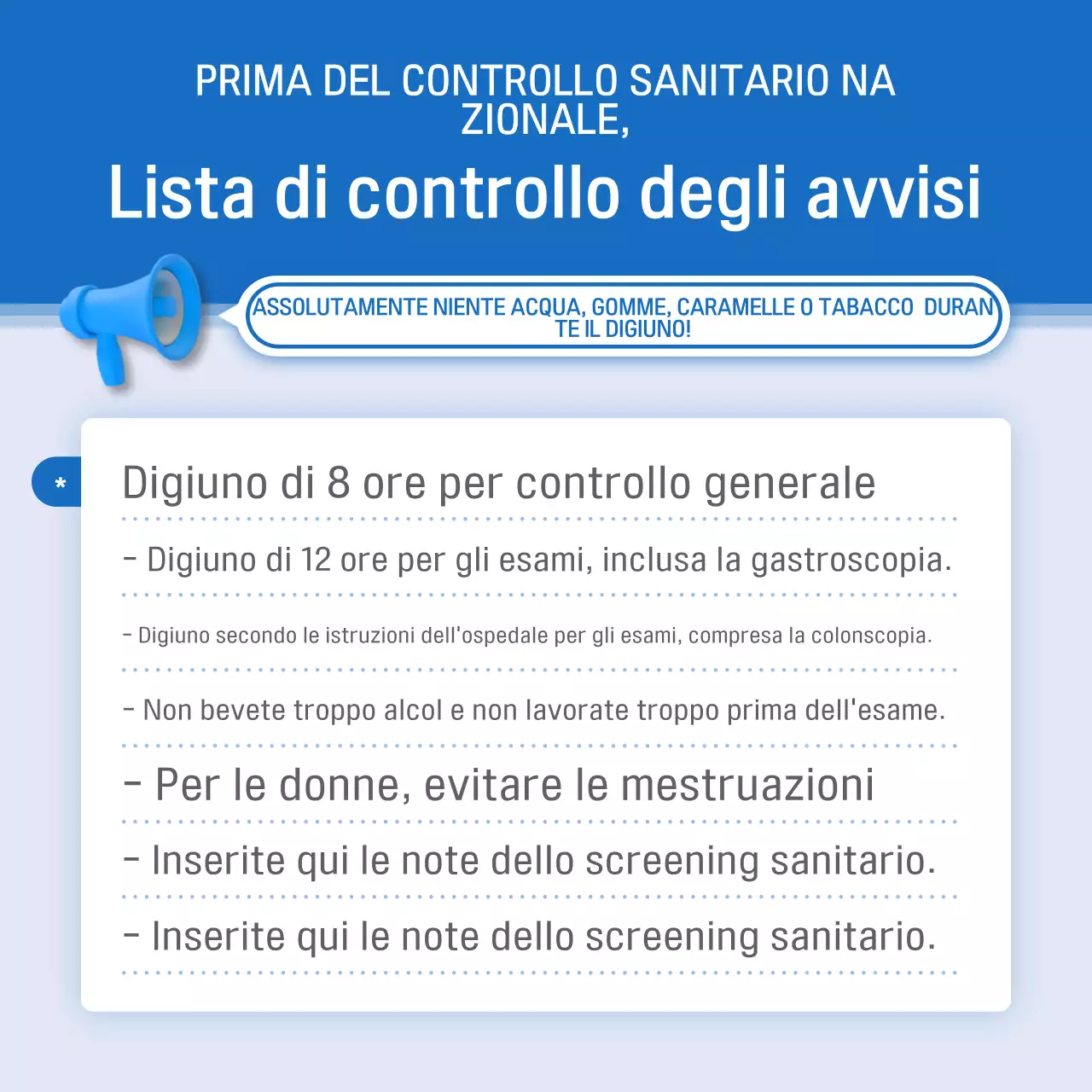 Promuovere la campagna Blue Modern Health Check