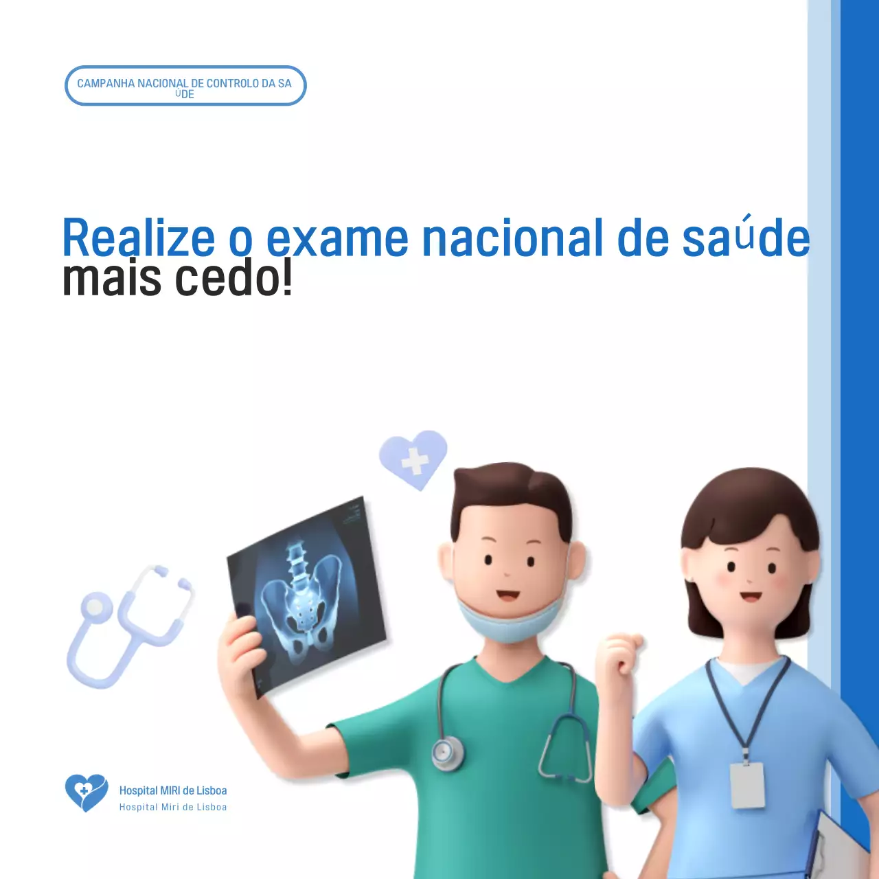 Promover a campanha "Blue Modern Health Check