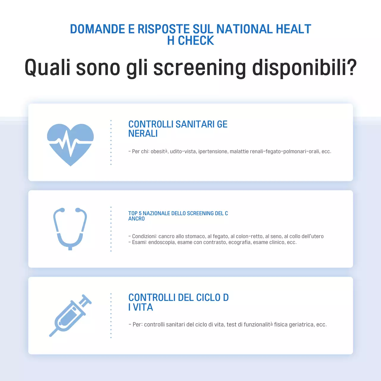Promuovere la campagna Blue Modern Health Check