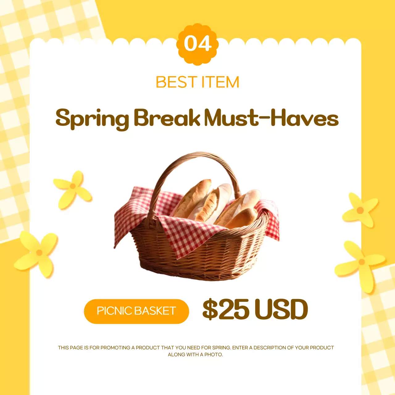 Promote a yellow springtime outing