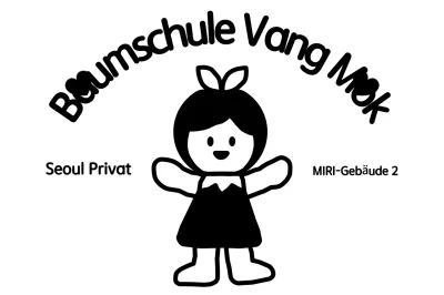 Niedliches Kita-Logo mit Illustration eines Kindes