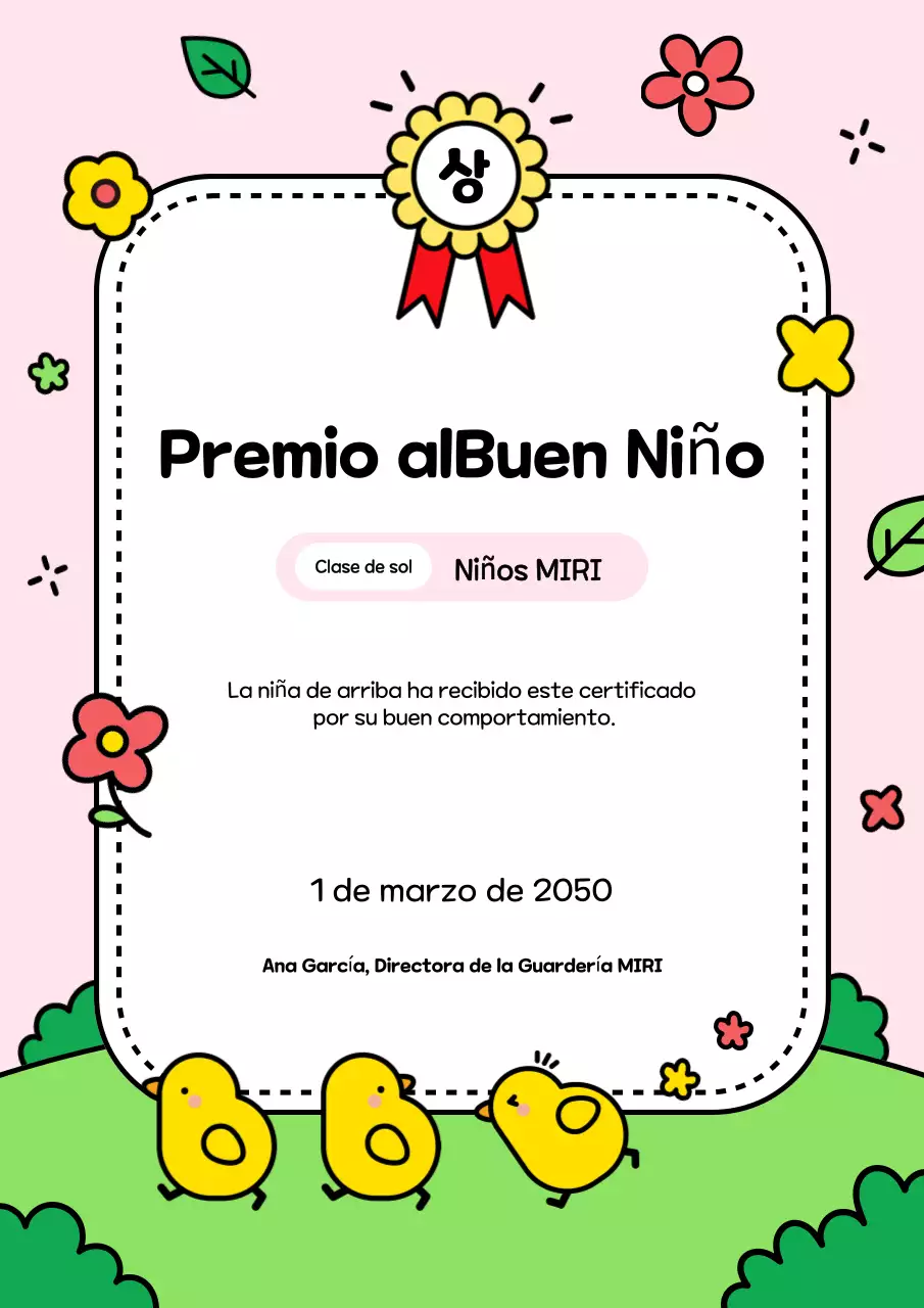 Inscribir a un bebé rosa