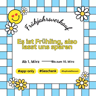 Hellblaue Pop-Sale-Veranstaltung