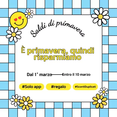 Evento di vendita pop azzurro