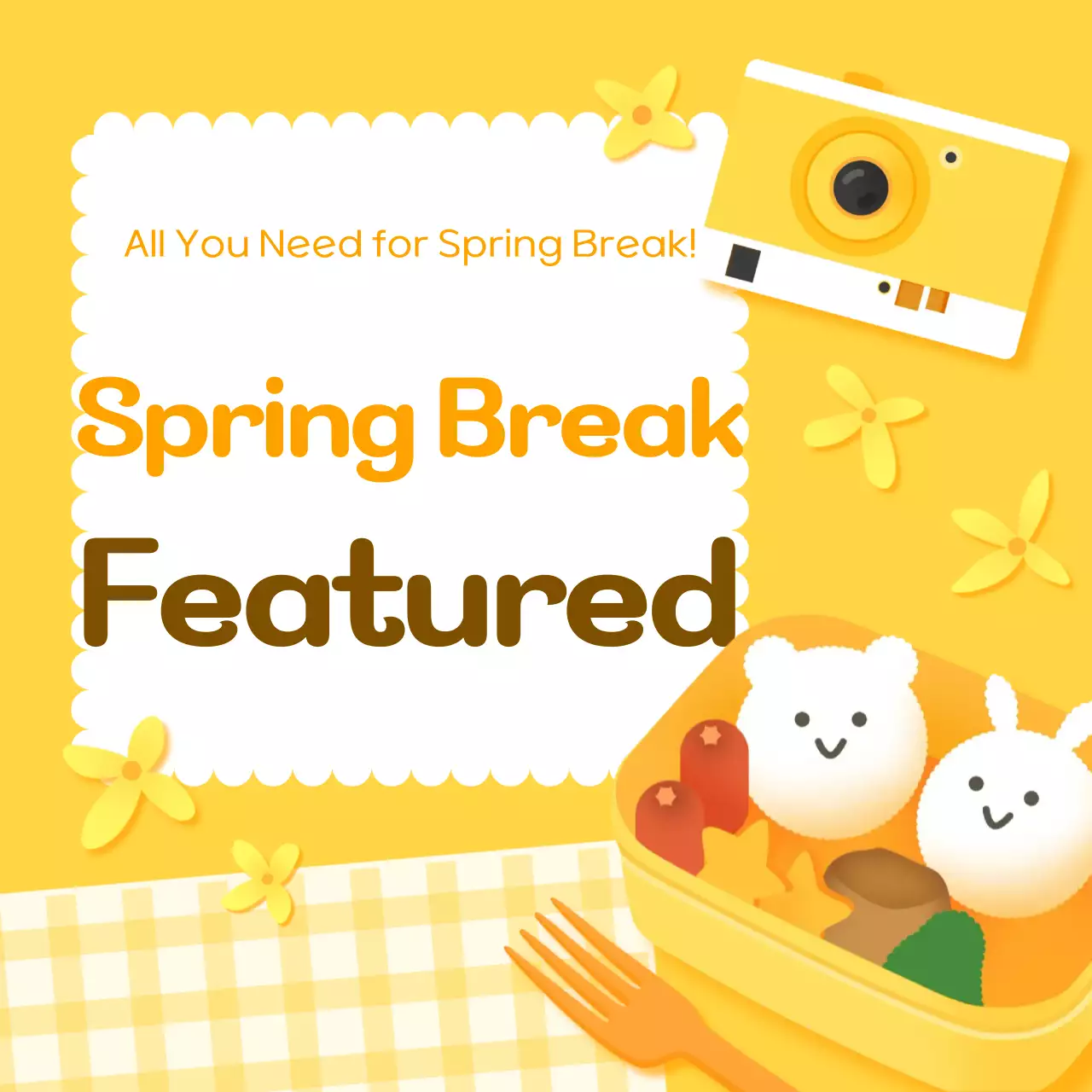 Promote a yellow springtime outing