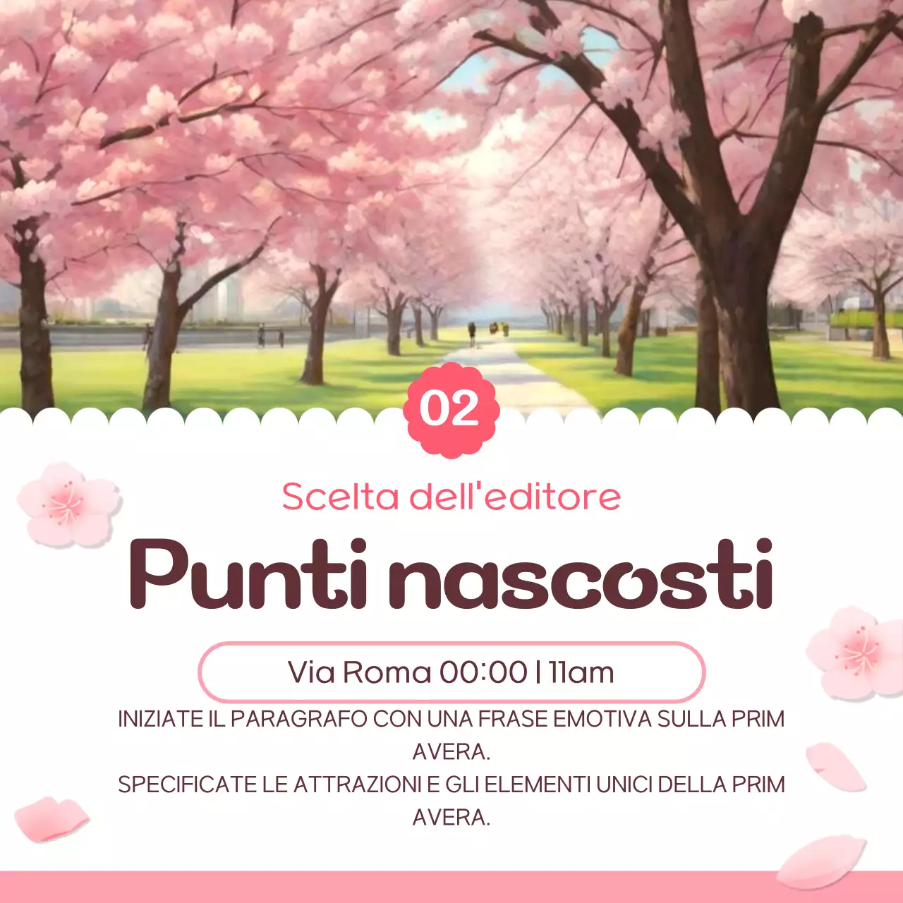 Promuovere una gita di primavera in giallo