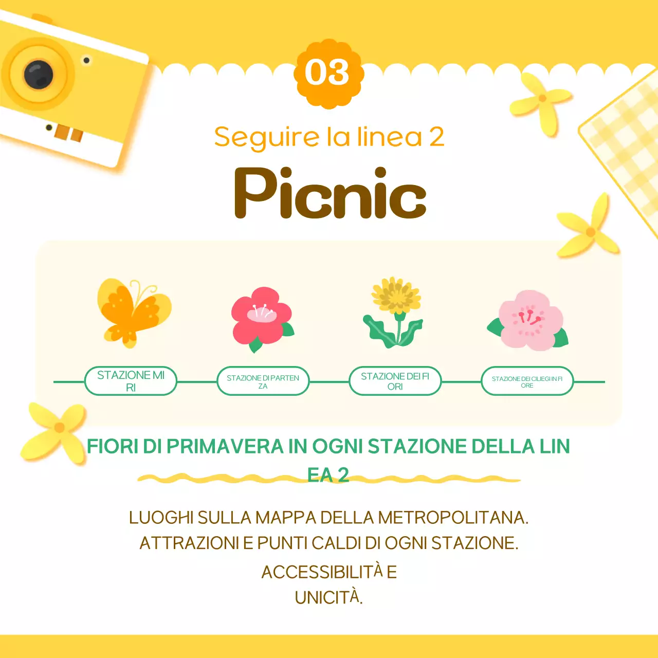 Promuovere una gita di primavera in giallo