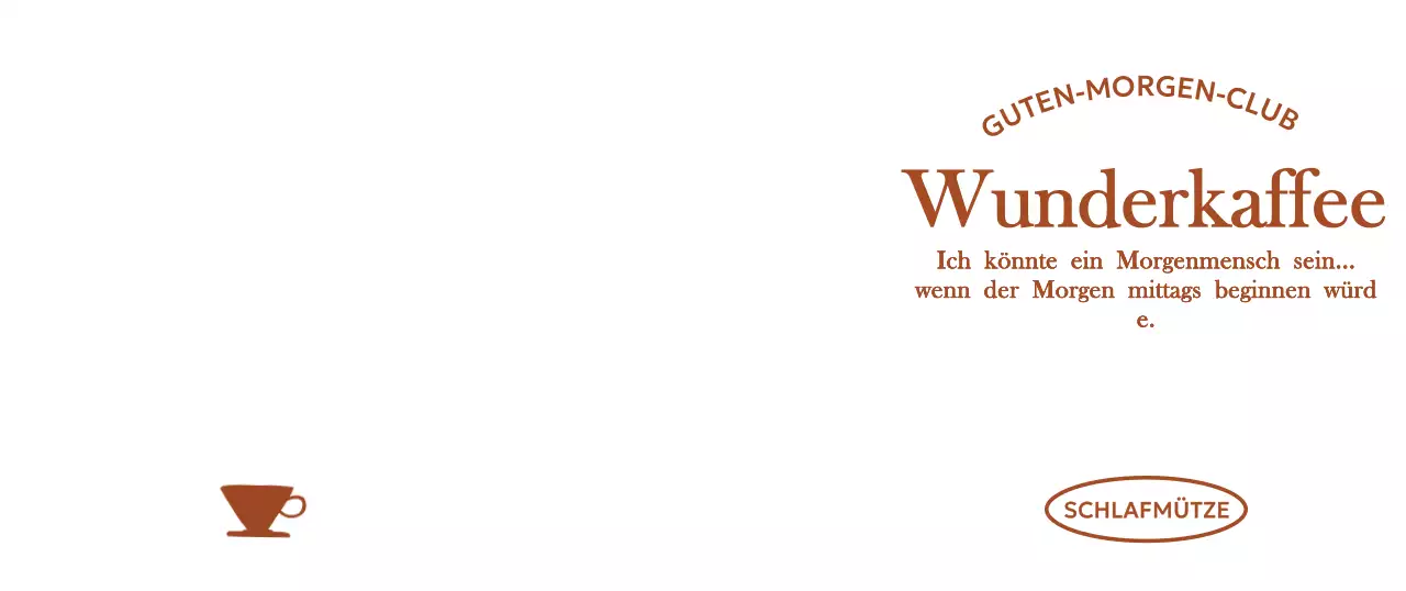 Elegantes typografisches Kaffee-Briefpapier