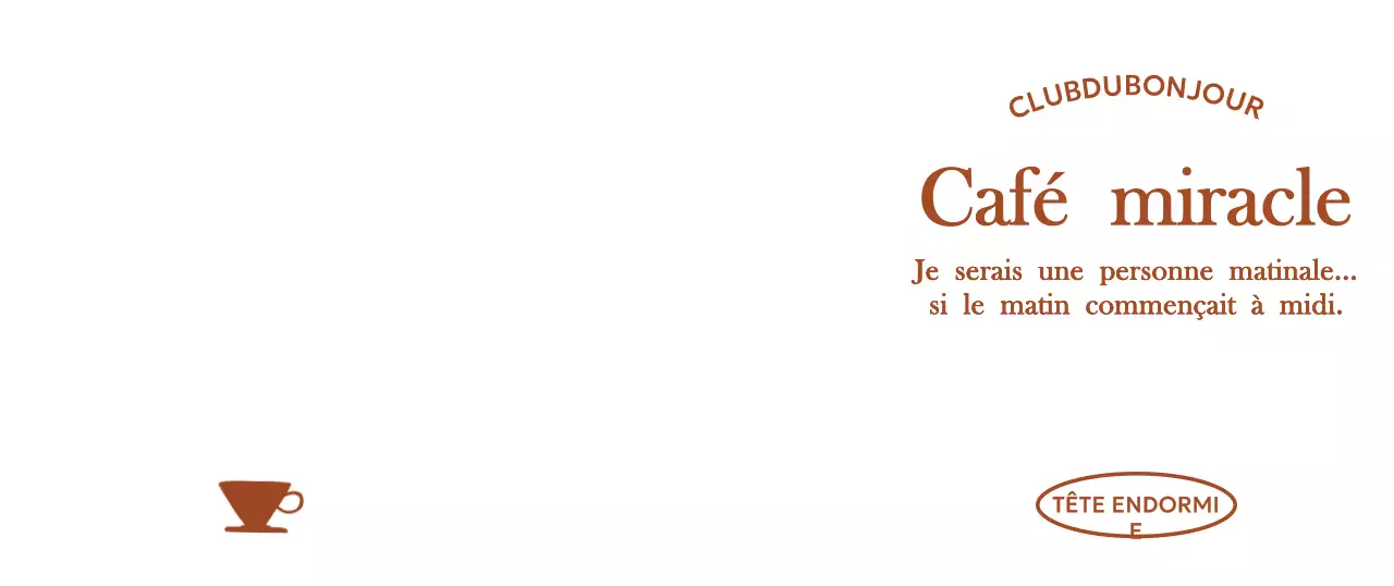 Papeterie typographique élégante pour le café