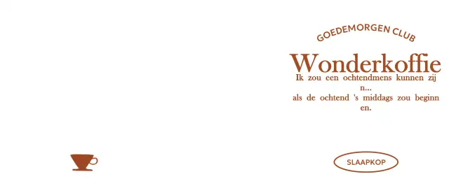 Elegant typografisch koffie briefpapier