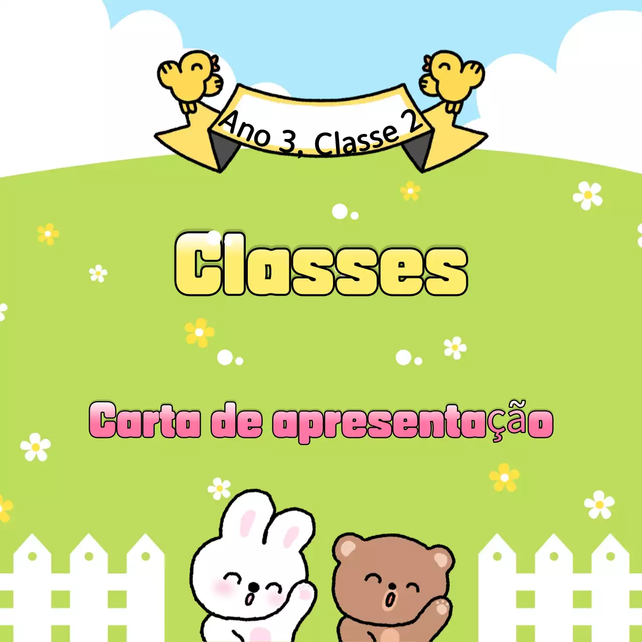 Anúncios de fim de ano na sala de aula