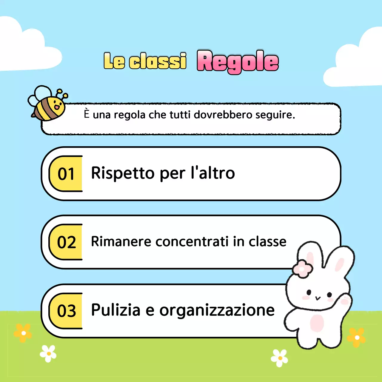 Annunci di fine anno in classe