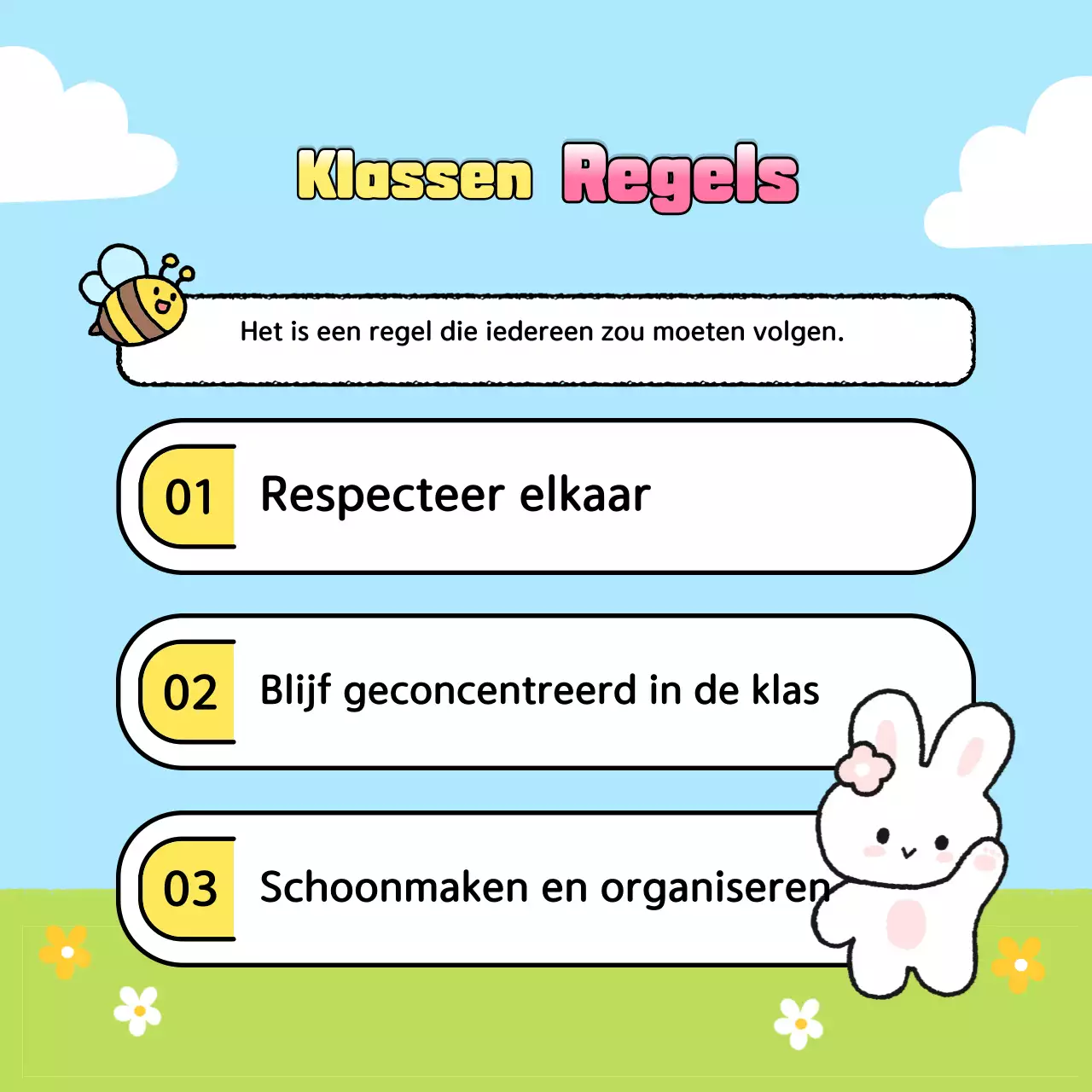 Aankondigingen einde jaar in de klas