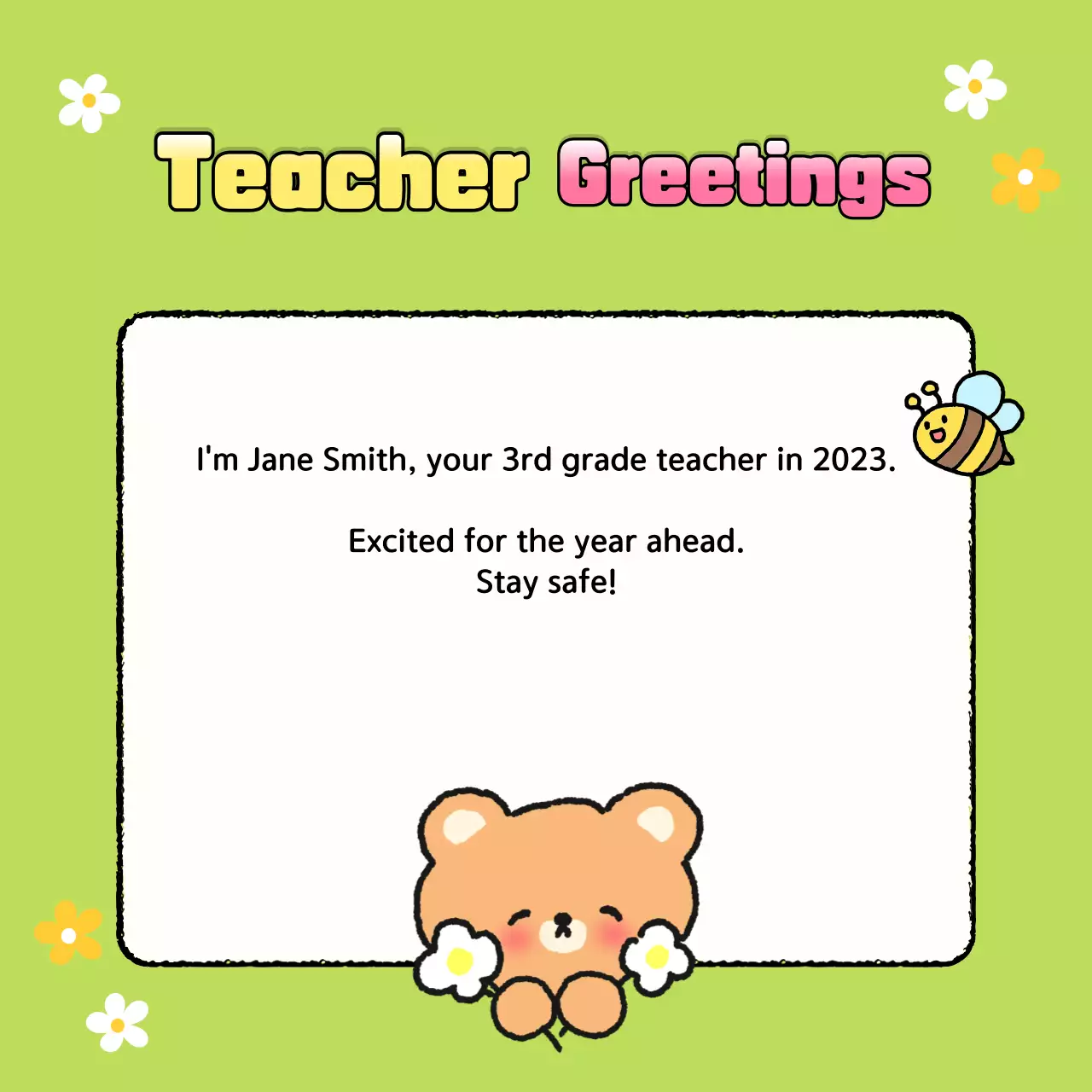 Announcing your annual classroom announcements