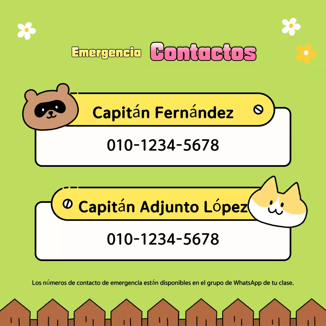 Anuncios de fin de año en las aulas