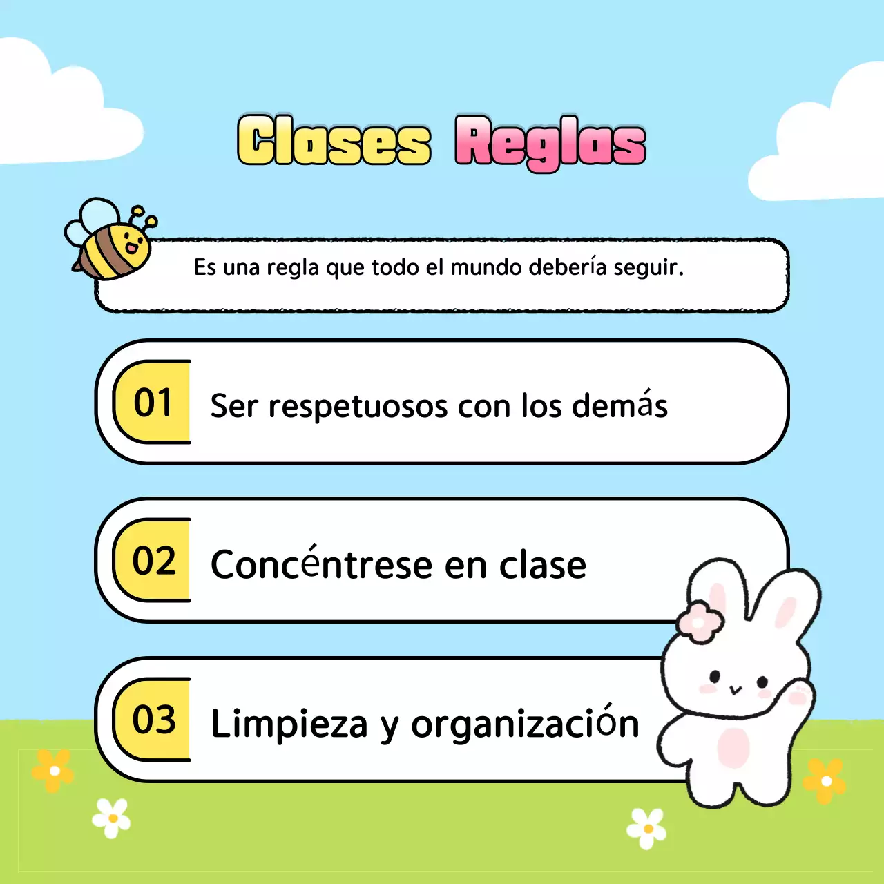 Anuncios de fin de año en las aulas