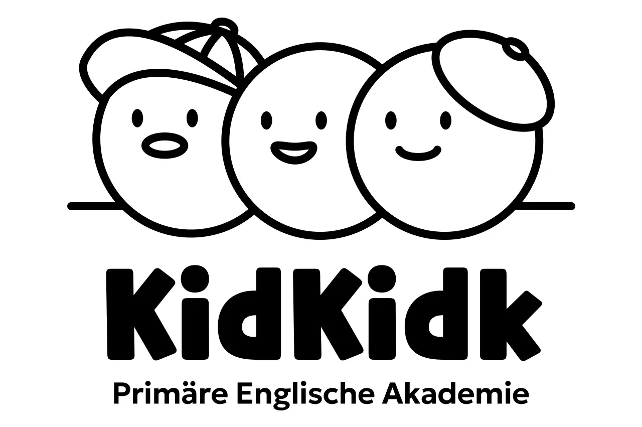 Werben Sie für Ihre Englisch-Sprachschule mit einer niedlichen Kreis-Illustration