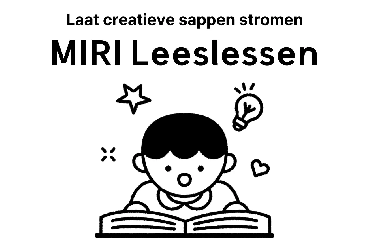 Promotioneel schoolontwerp met illustratie van een kind dat een boek leest