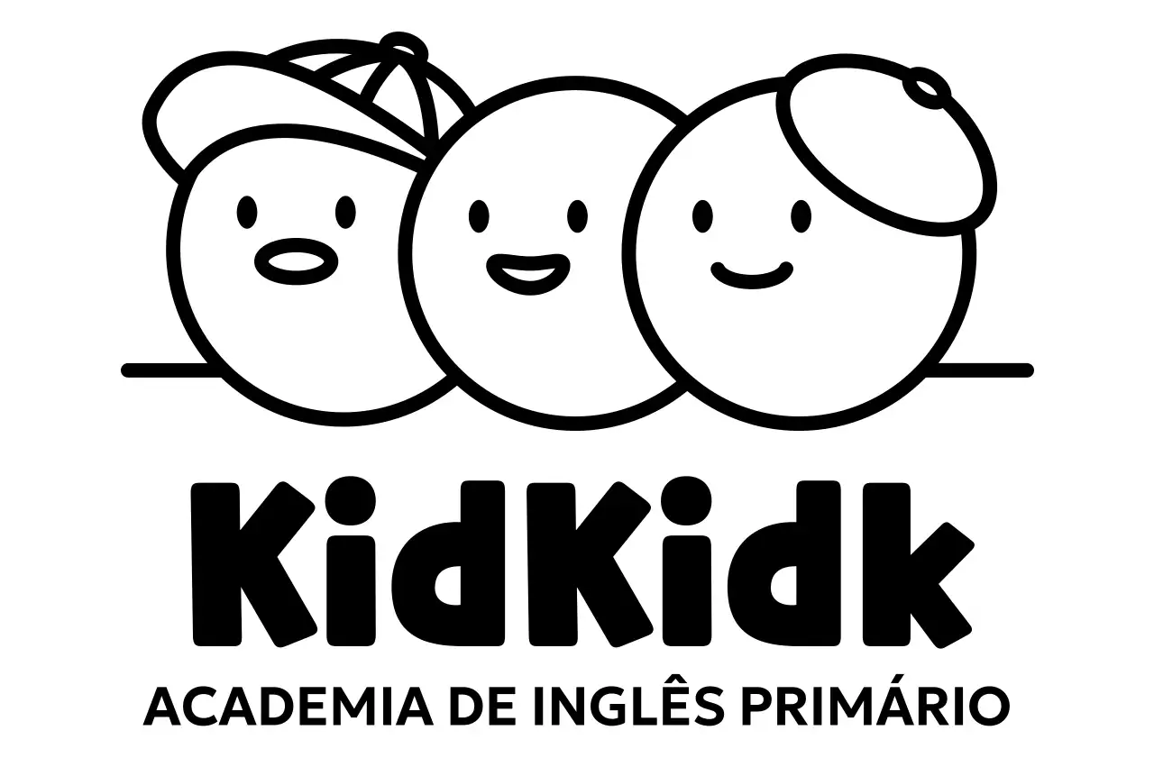 Promova a sua escola de inglês com uma bonita ilustração circular