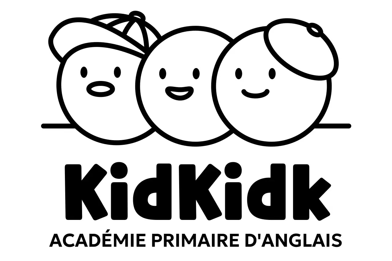 Faites la promotion de votre école d'anglais avec une jolie illustration en forme de cercle