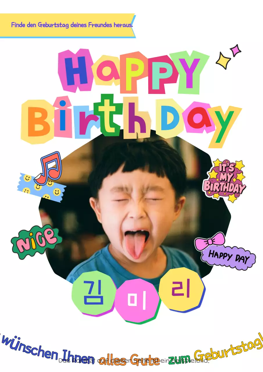 Eine Regenbogen-Geburtstagsfeier