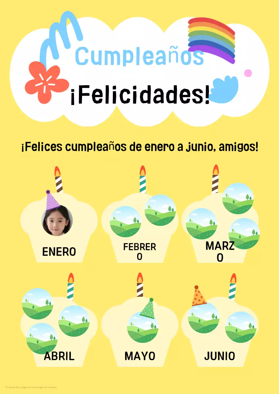 Celebración de un cumpleaños amarillo